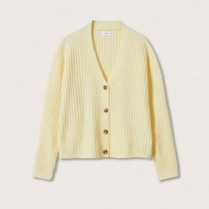 Ribbed knit cardigan